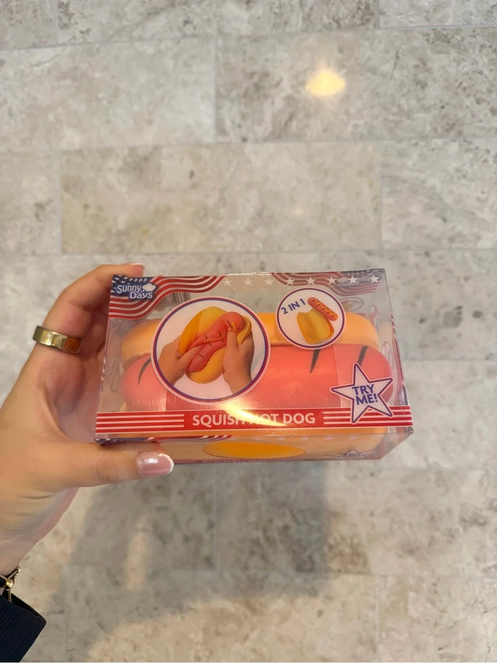 Sunnydays viral hotdog squishy